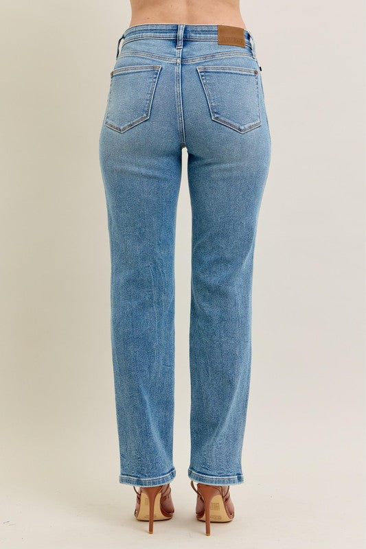 Judy Blue High Rise Vintage Straight Jeans