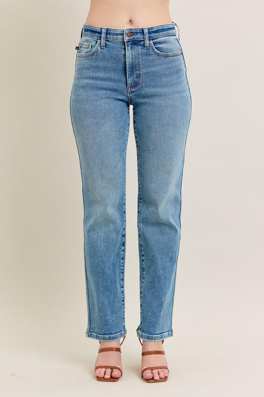 Judy Blue High Rise Vintage Straight Jeans