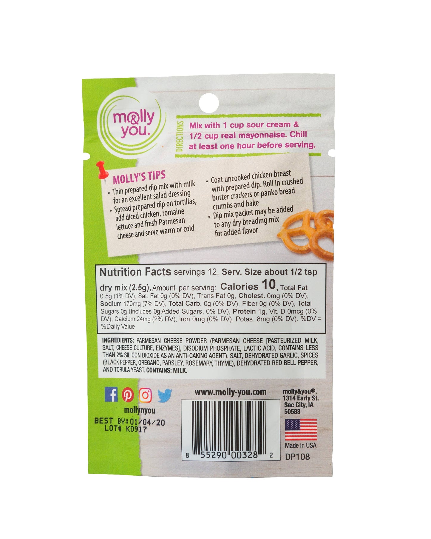 Parmesan Peppercorn Dip Mix