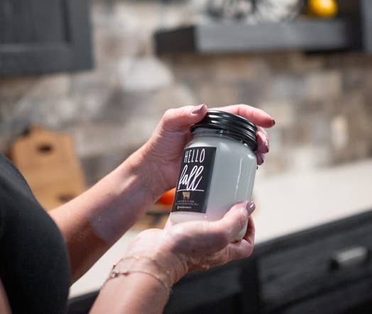 13 oz Mason Jar Candle: Hello Fall
