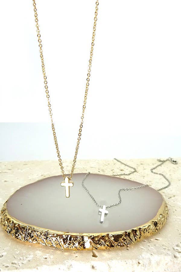 Classic Mini Cross Necklace
