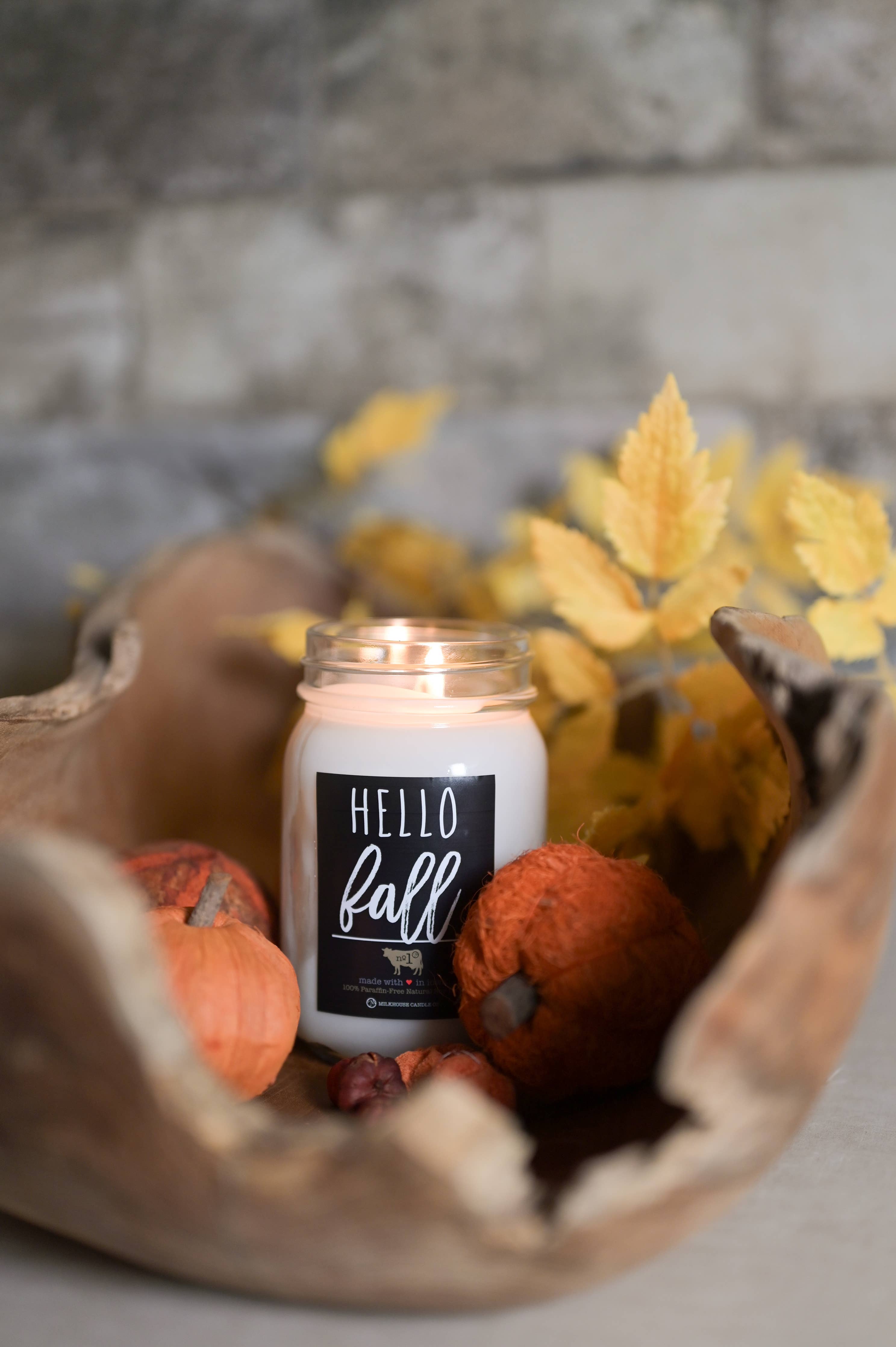 13 oz Mason Jar Candle: Hello Fall