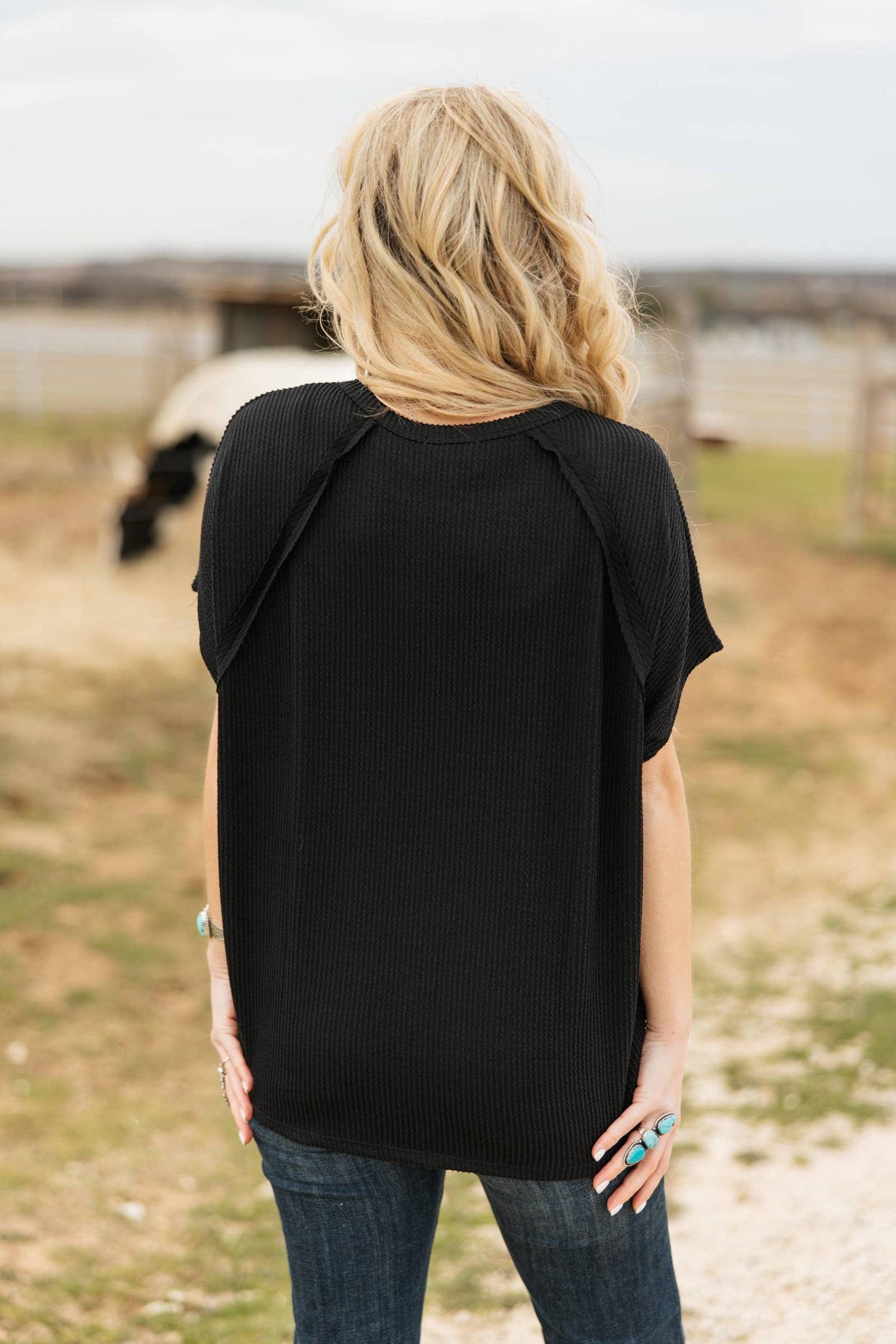 Katie Ribbed Knit Top