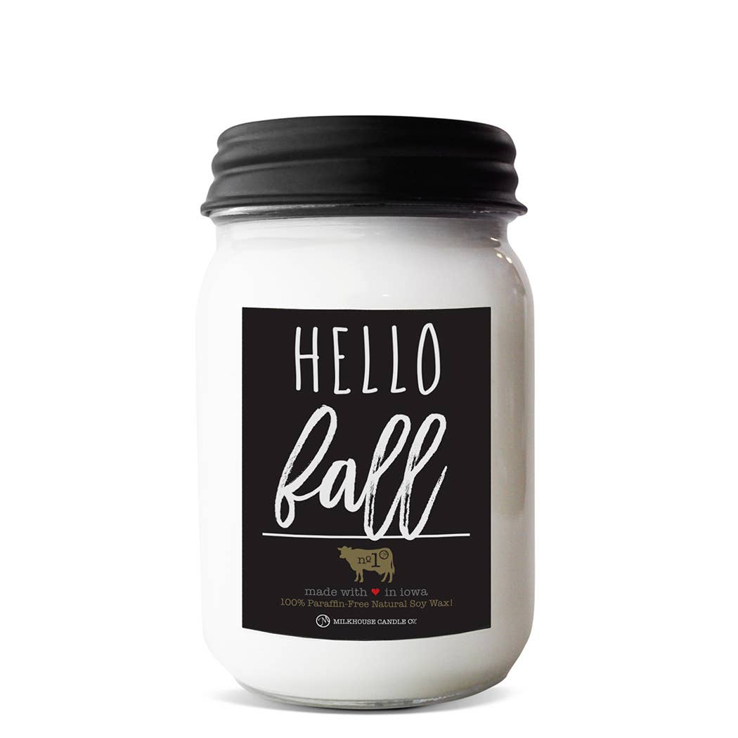 13 oz Mason Jar Candle: Hello Fall