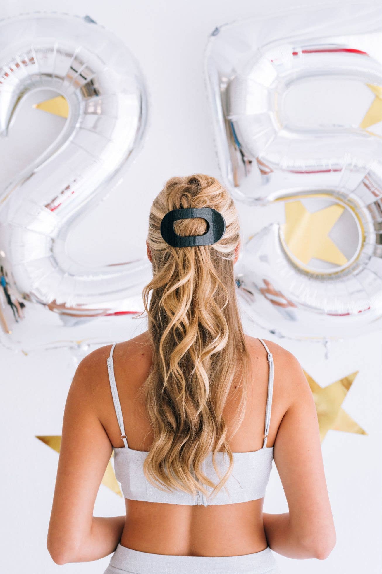 Round Flat Hair Clip | Midnight Magic