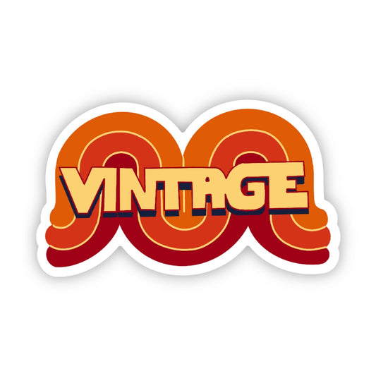 "Vintage" Groovy Sticker