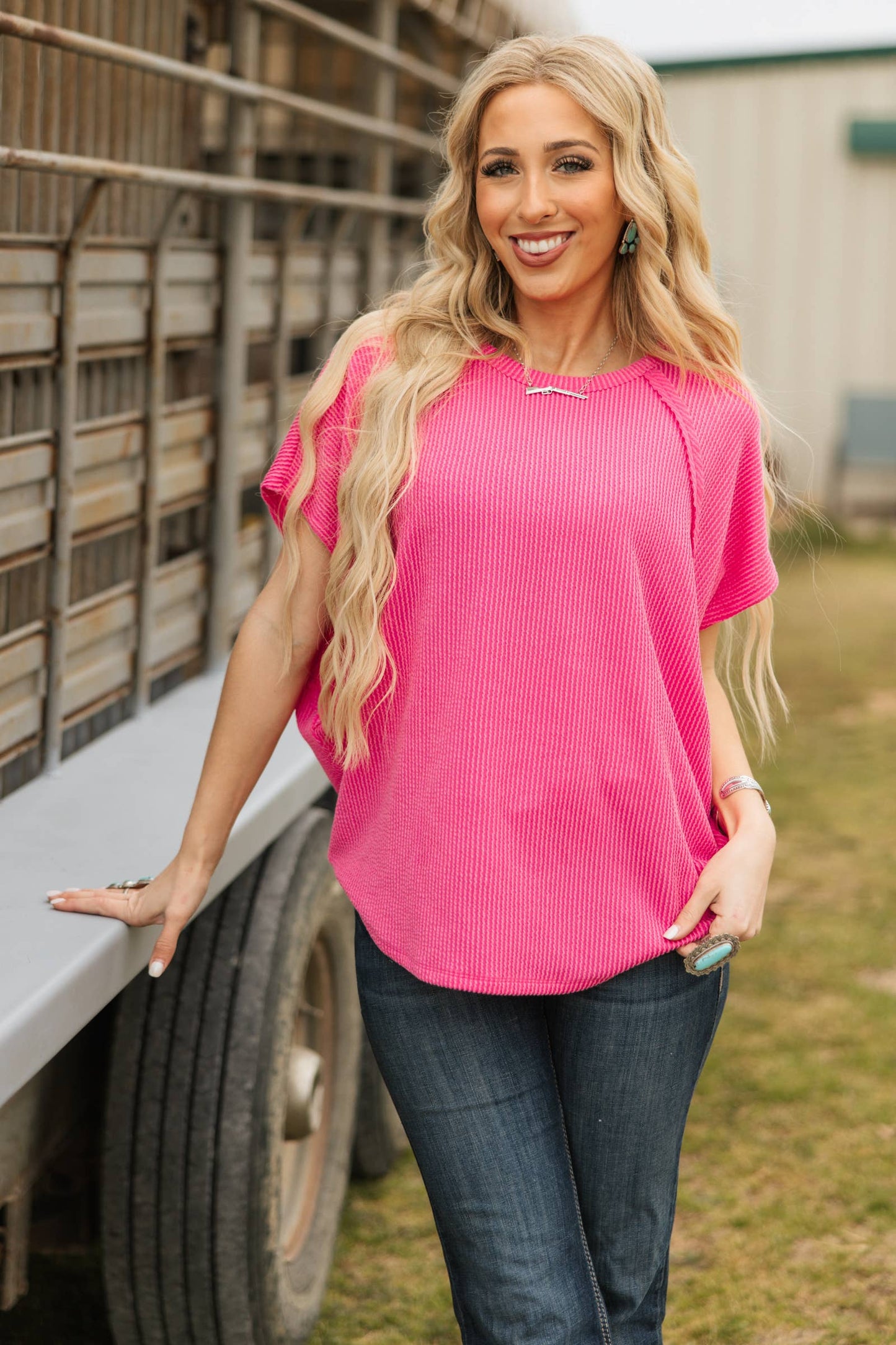 Katie Ribbed Knit Top