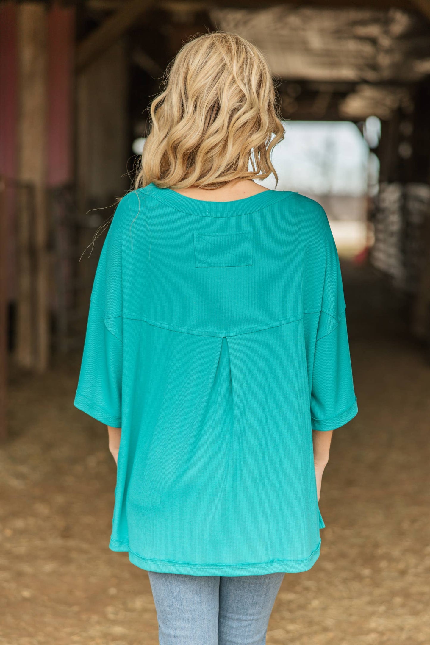Ross Ribbed Boyfriend Tee
