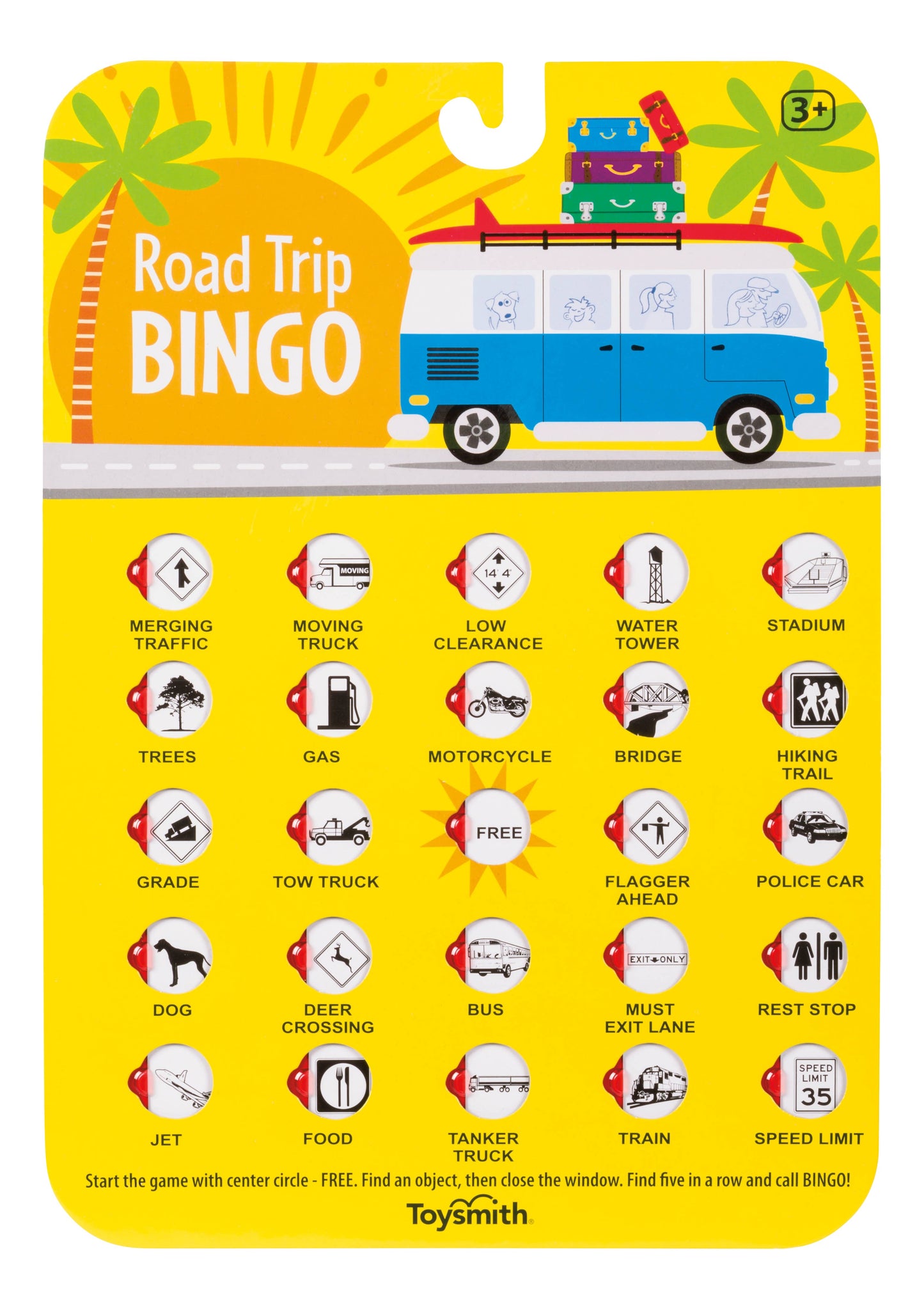 On the Way Games Road Trip Bingo