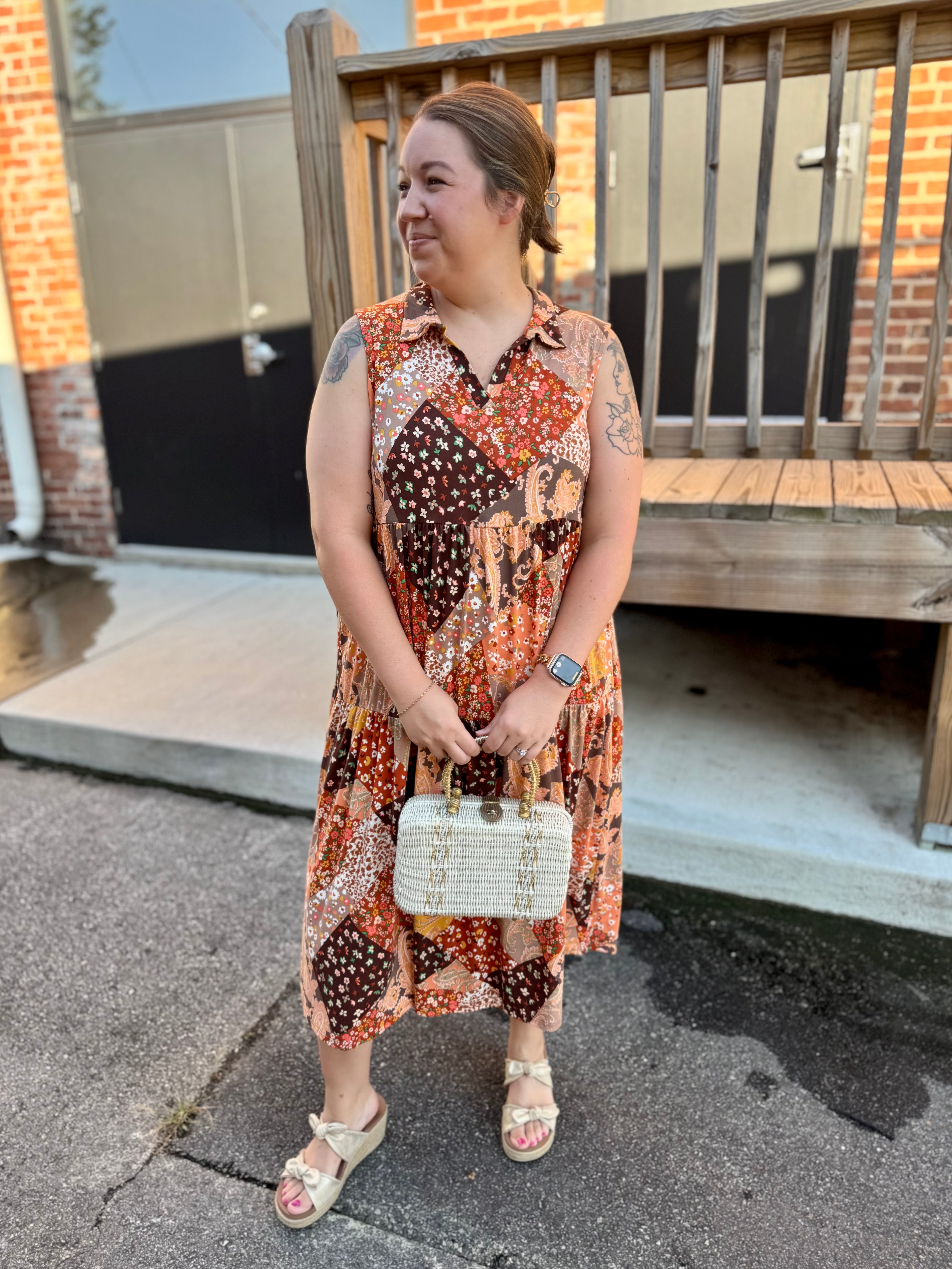 Autumn Whimsy Midi Dress
