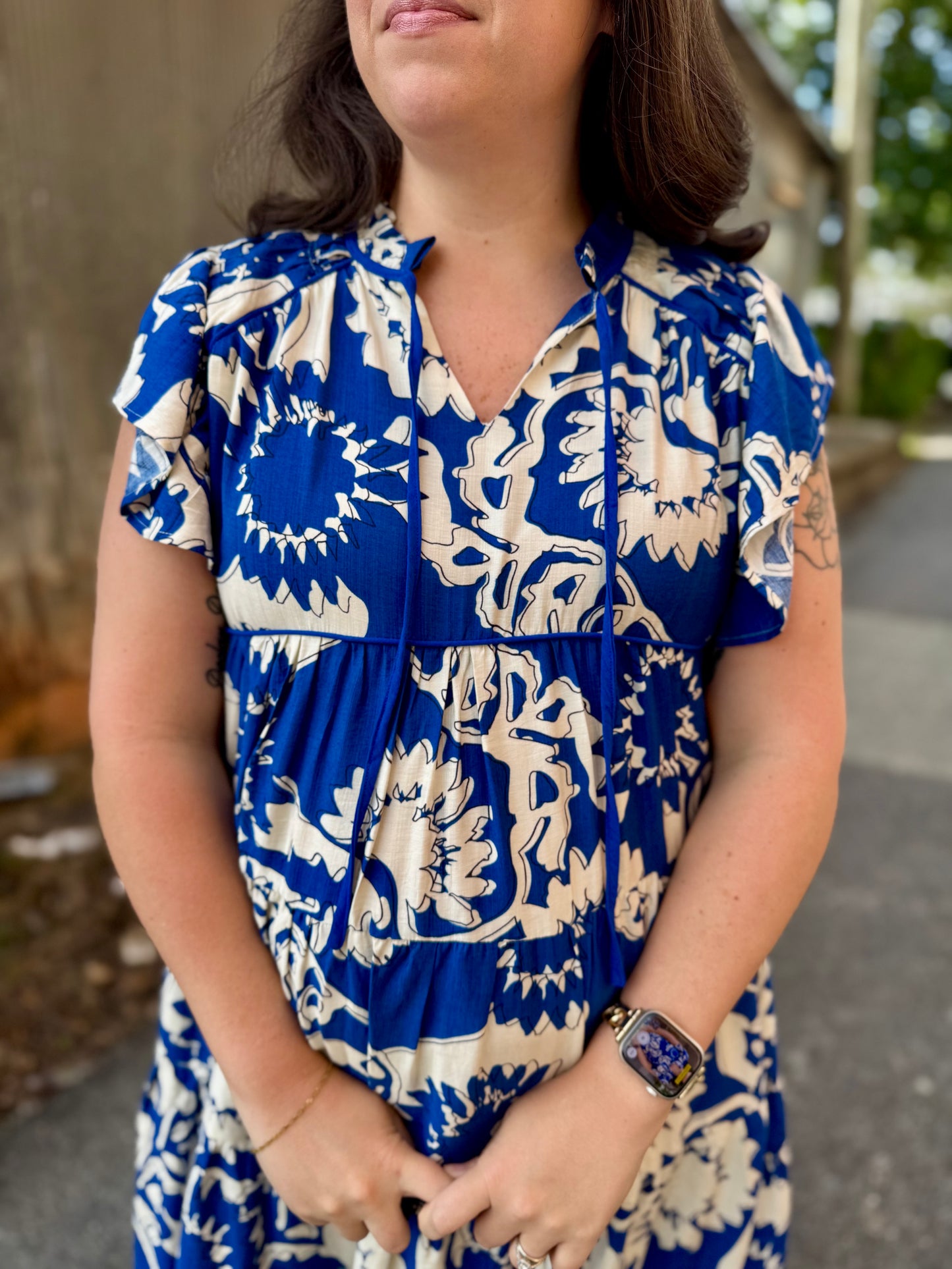 Indigo Escape Midi Dress