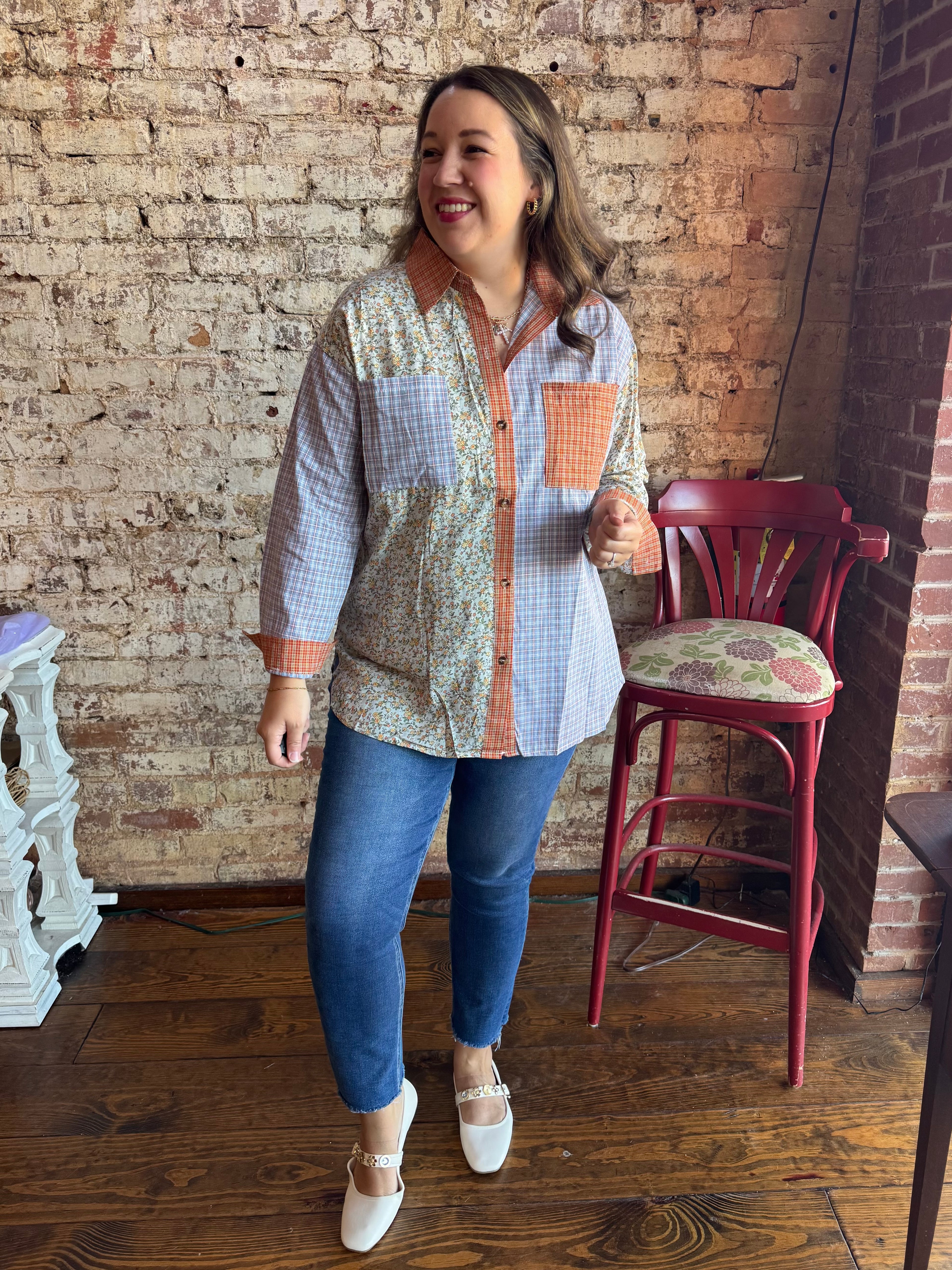 Backroads Button Down Blouse