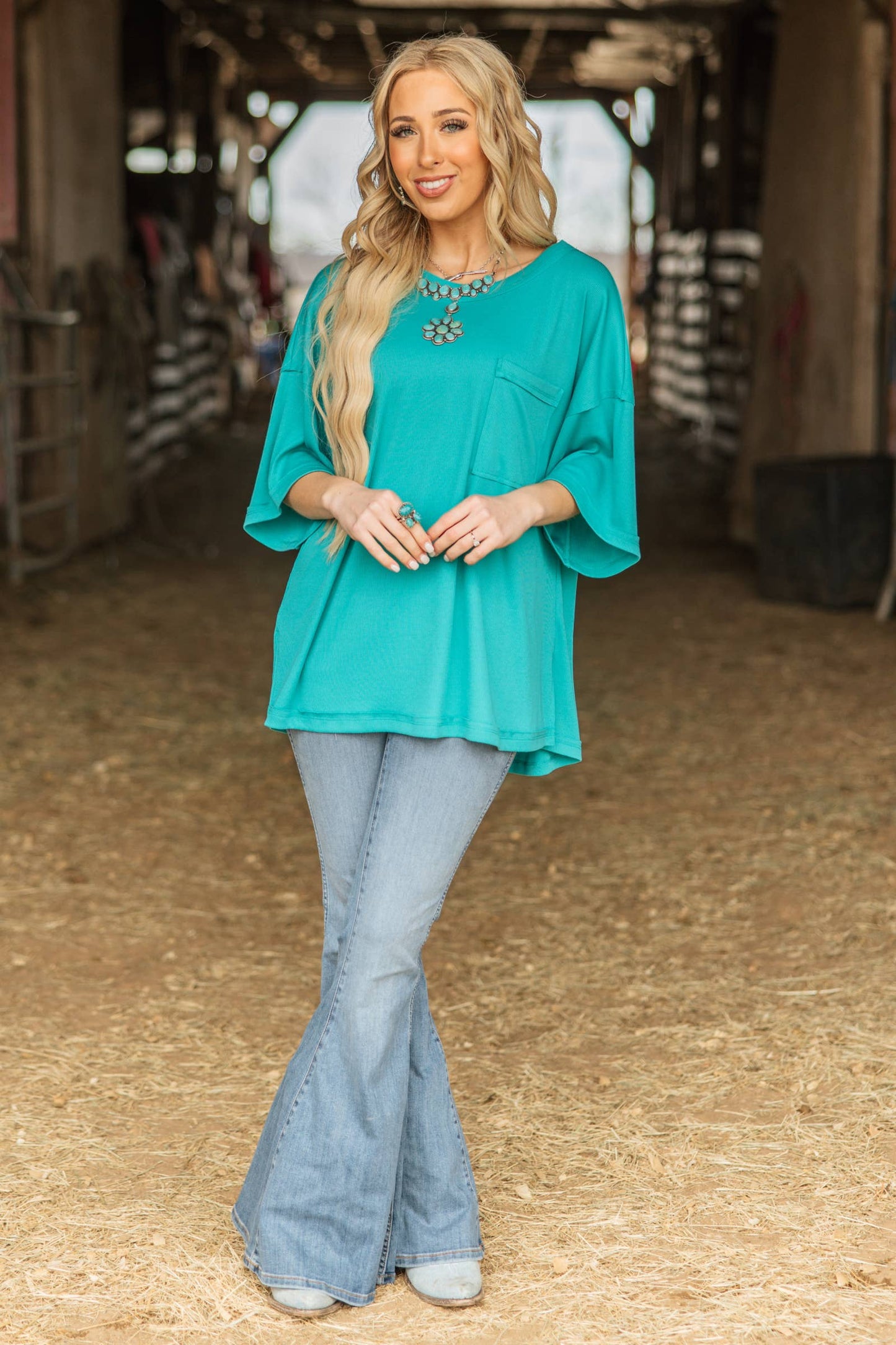 Ross Ribbed Boyfriend Tee