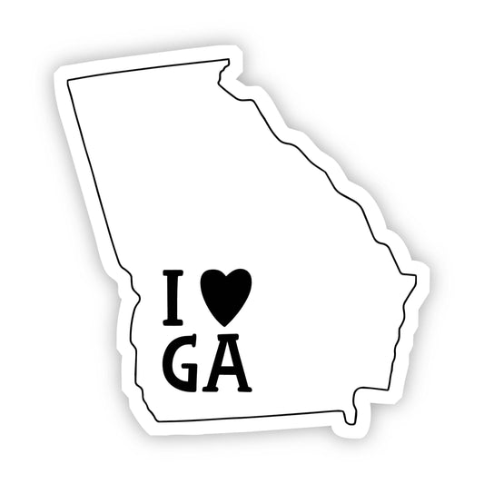 I Love Georgia Sticker