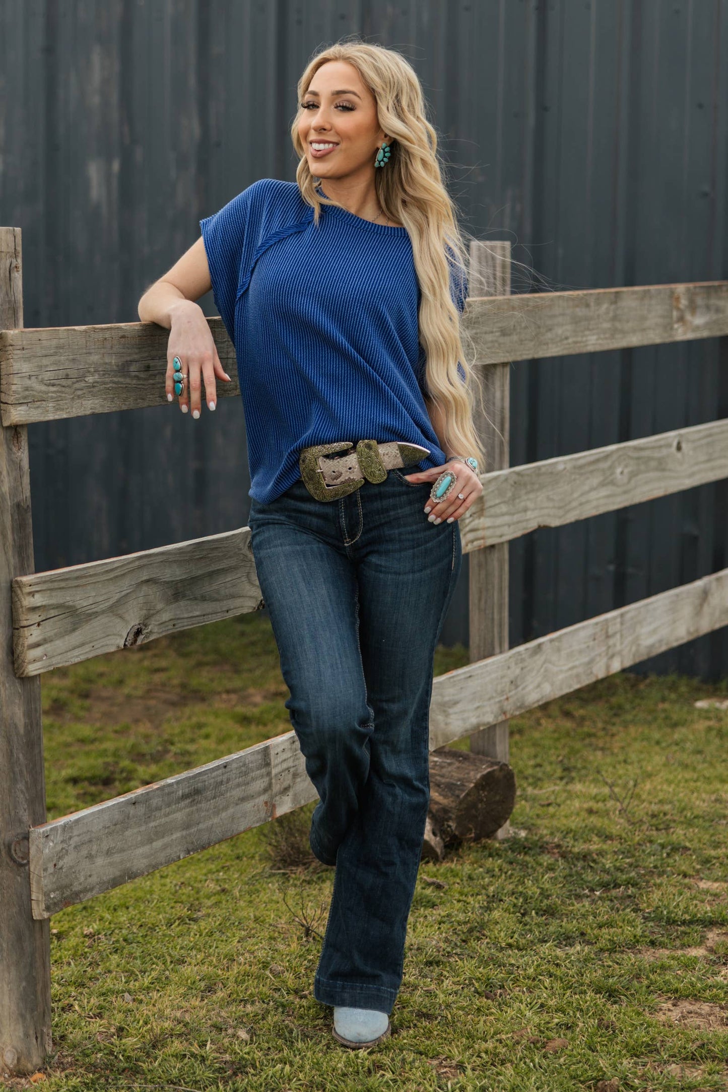 Katie Ribbed Knit Top