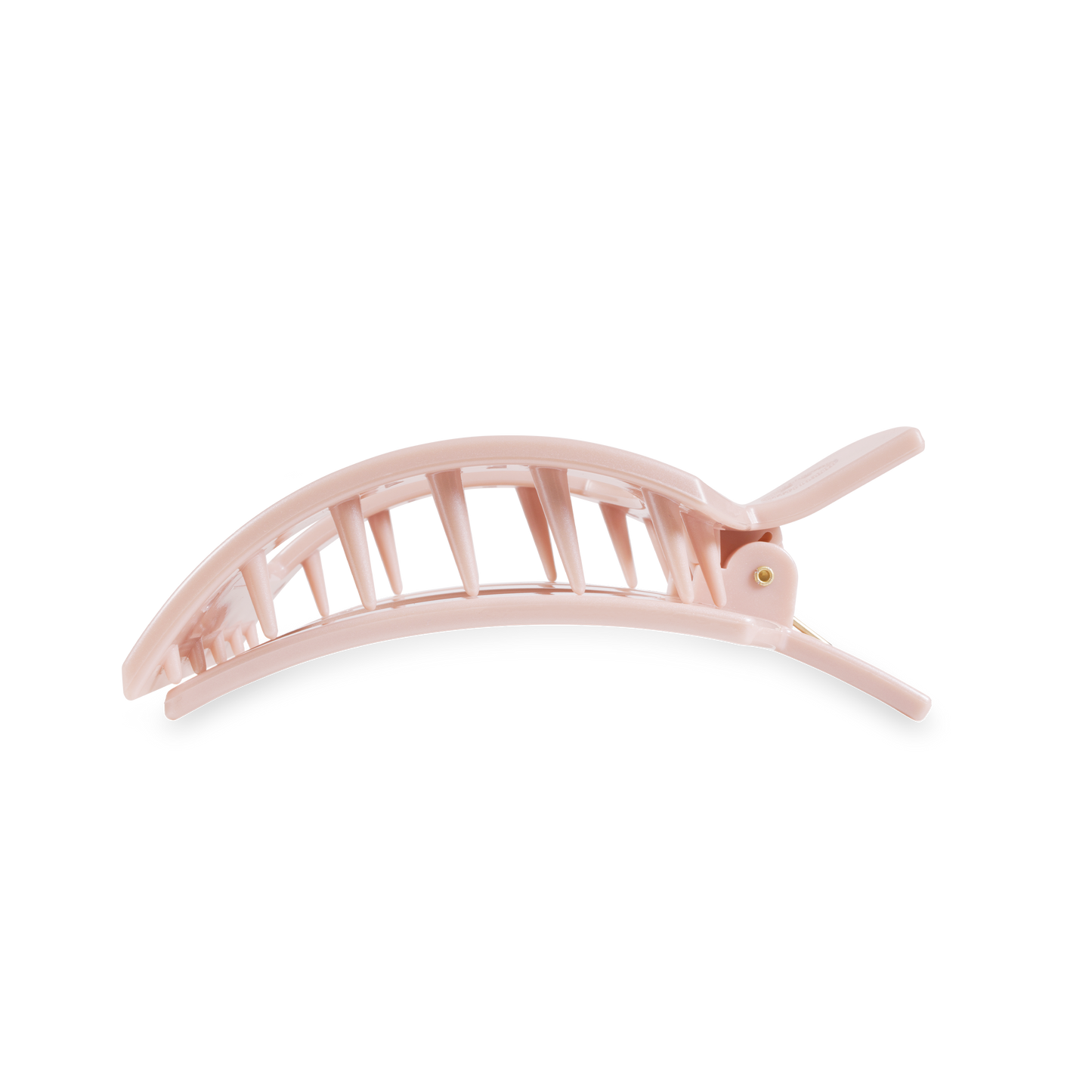 Square Flat Hair Clip | Pearly Pink