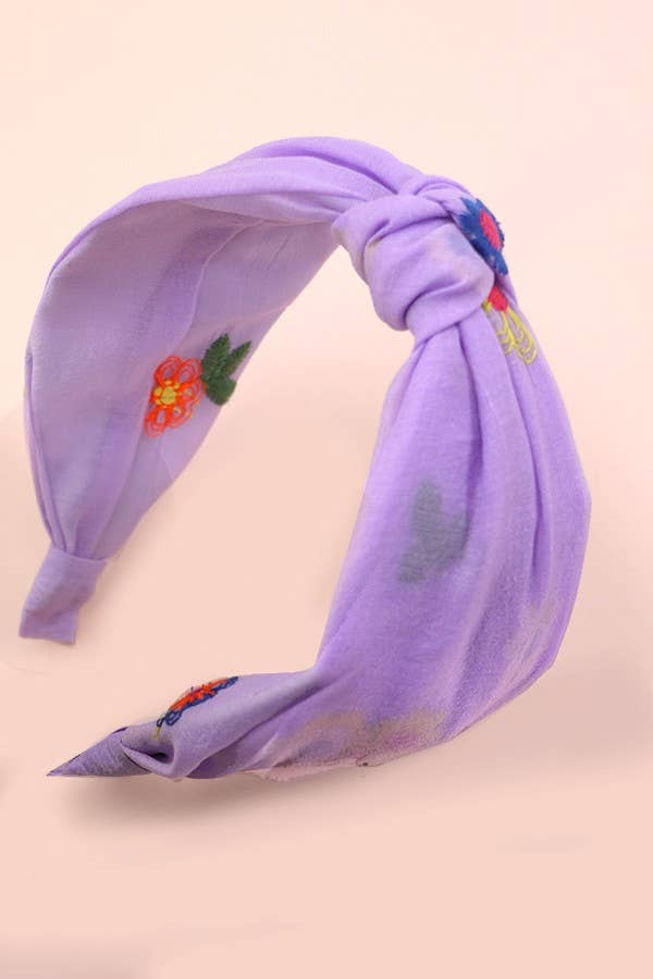 Colorful Floral Knotted Headband