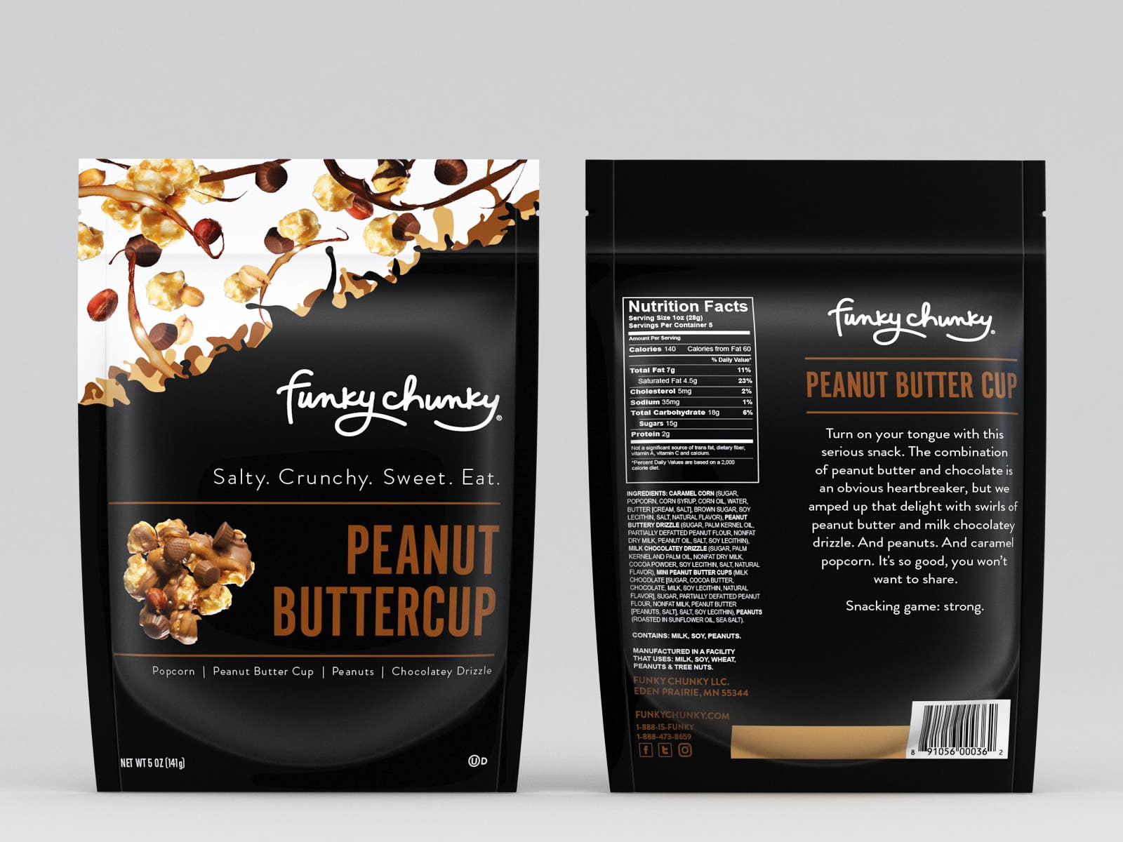 Peanut Butter Cup | Caramel Corn Chocolate Popcorn