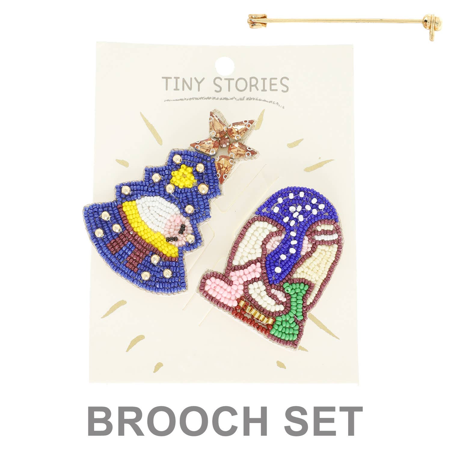 2-Pack Nativity Brooch Pin Set