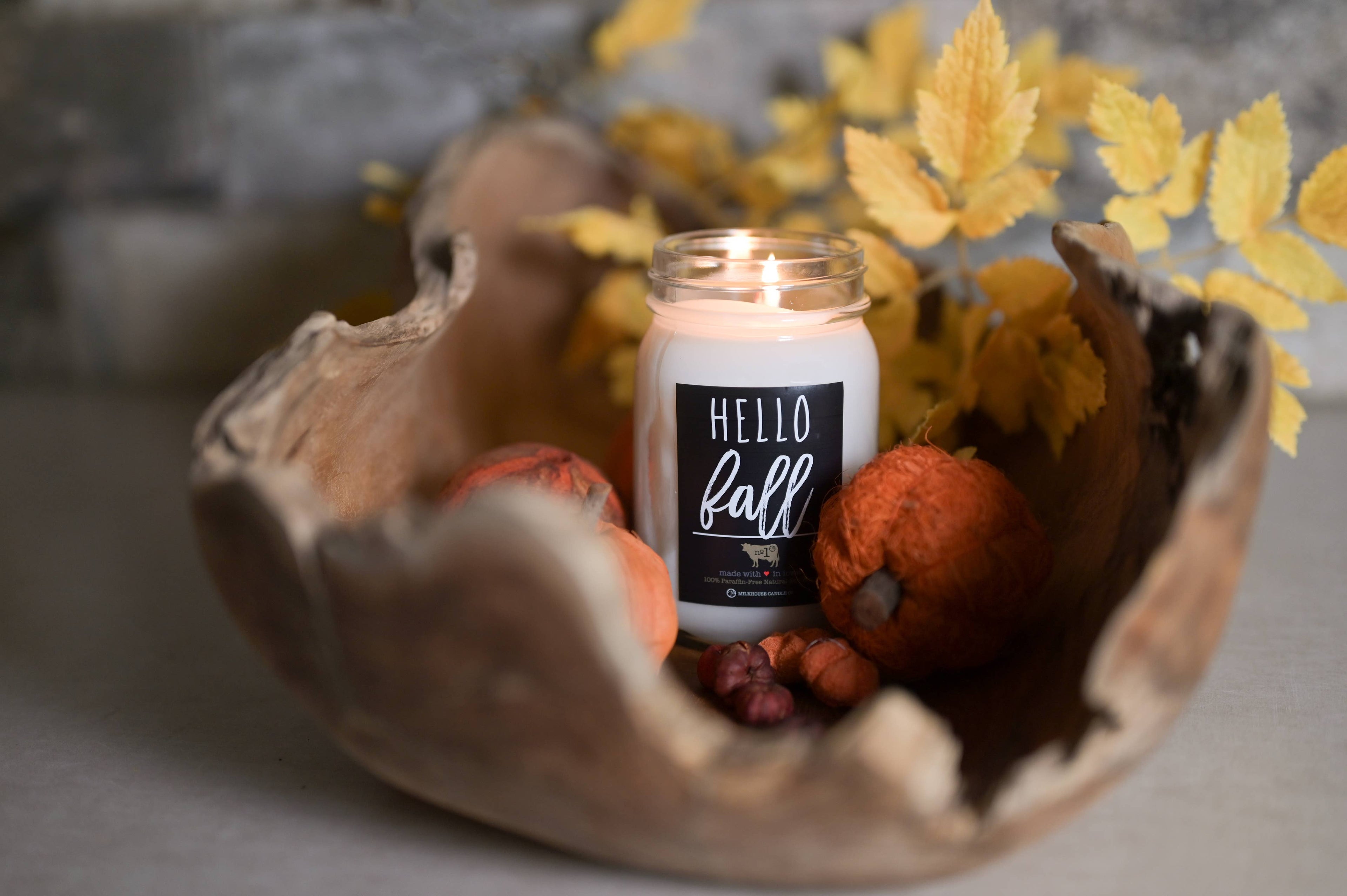 13 oz Mason Jar Candle: Hello Fall