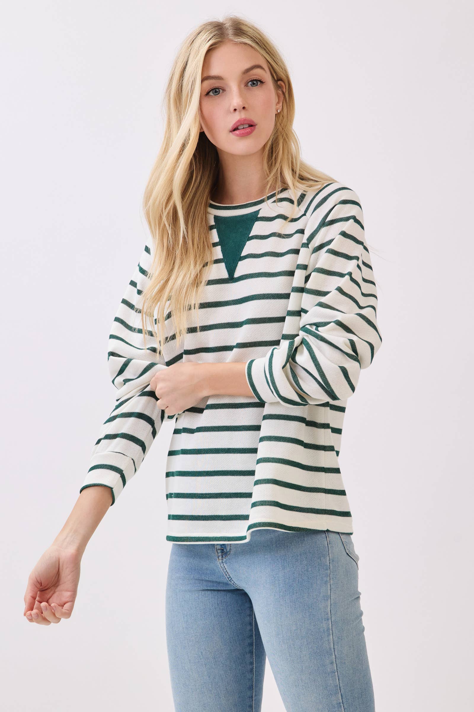 The Evergreen Stripe Top