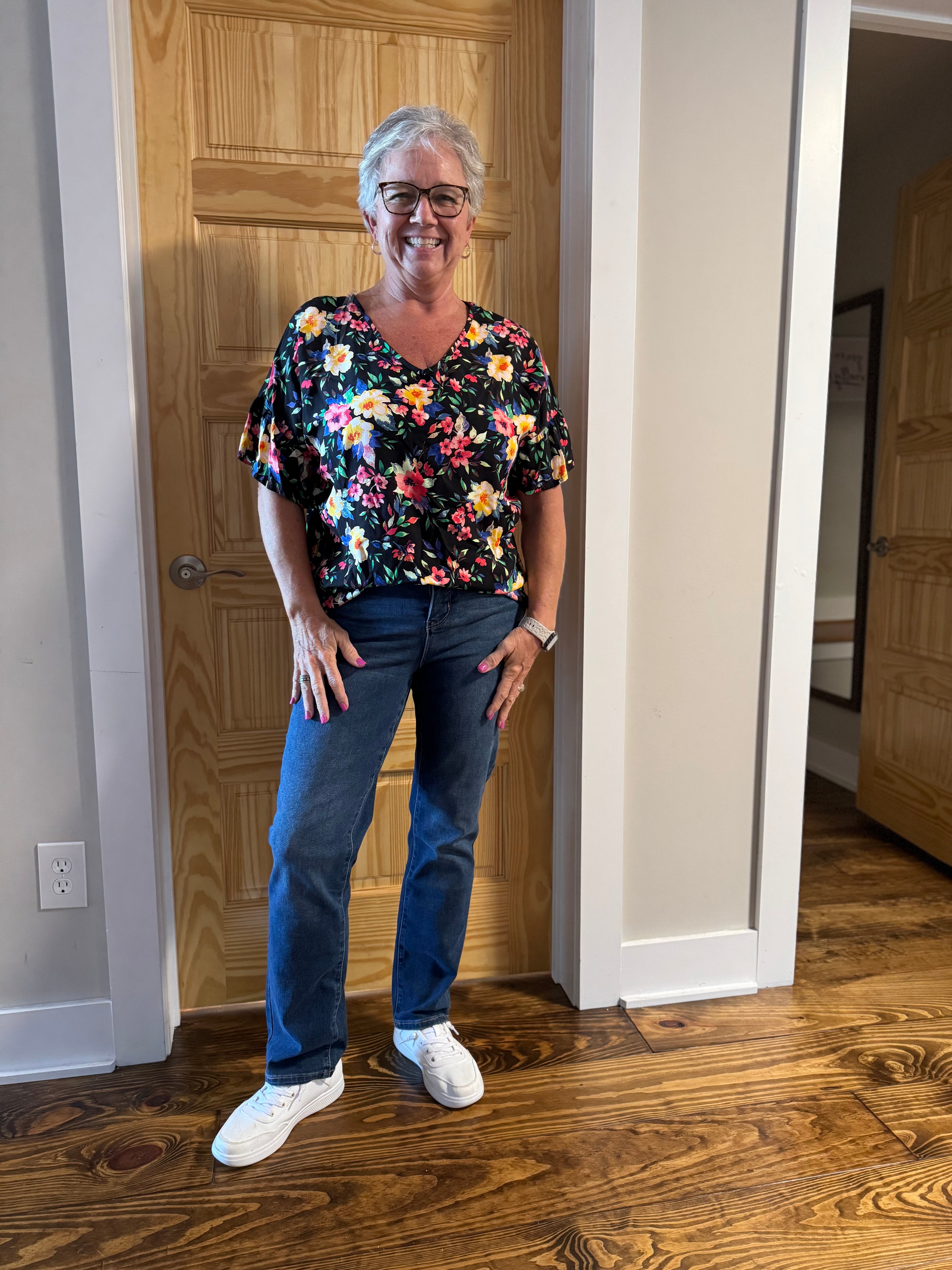 Midnight Bloom Top