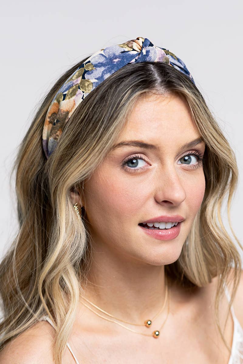 Knotted Floral Pattern Headband