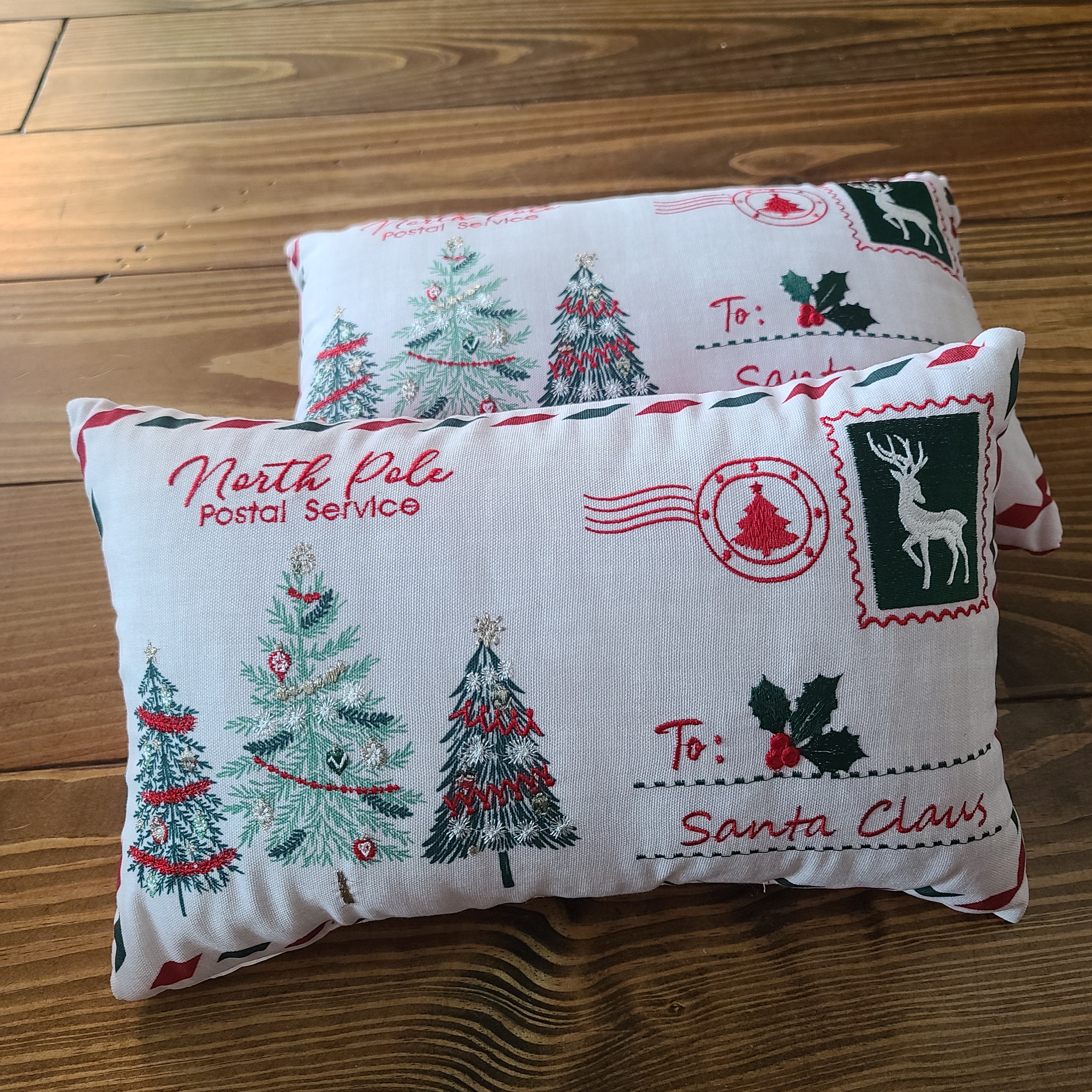 Santa Postcard Pillow