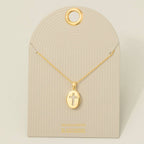 Mother Of Pearl Cross Locket Necklace