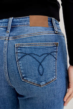 Judy Blue Mid-Rise Boyfriend Cuffed Jeans