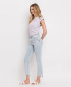 Starla High Rise Straight Jeans in Light Wash