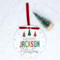 Merry Jackson Christmas Ornament