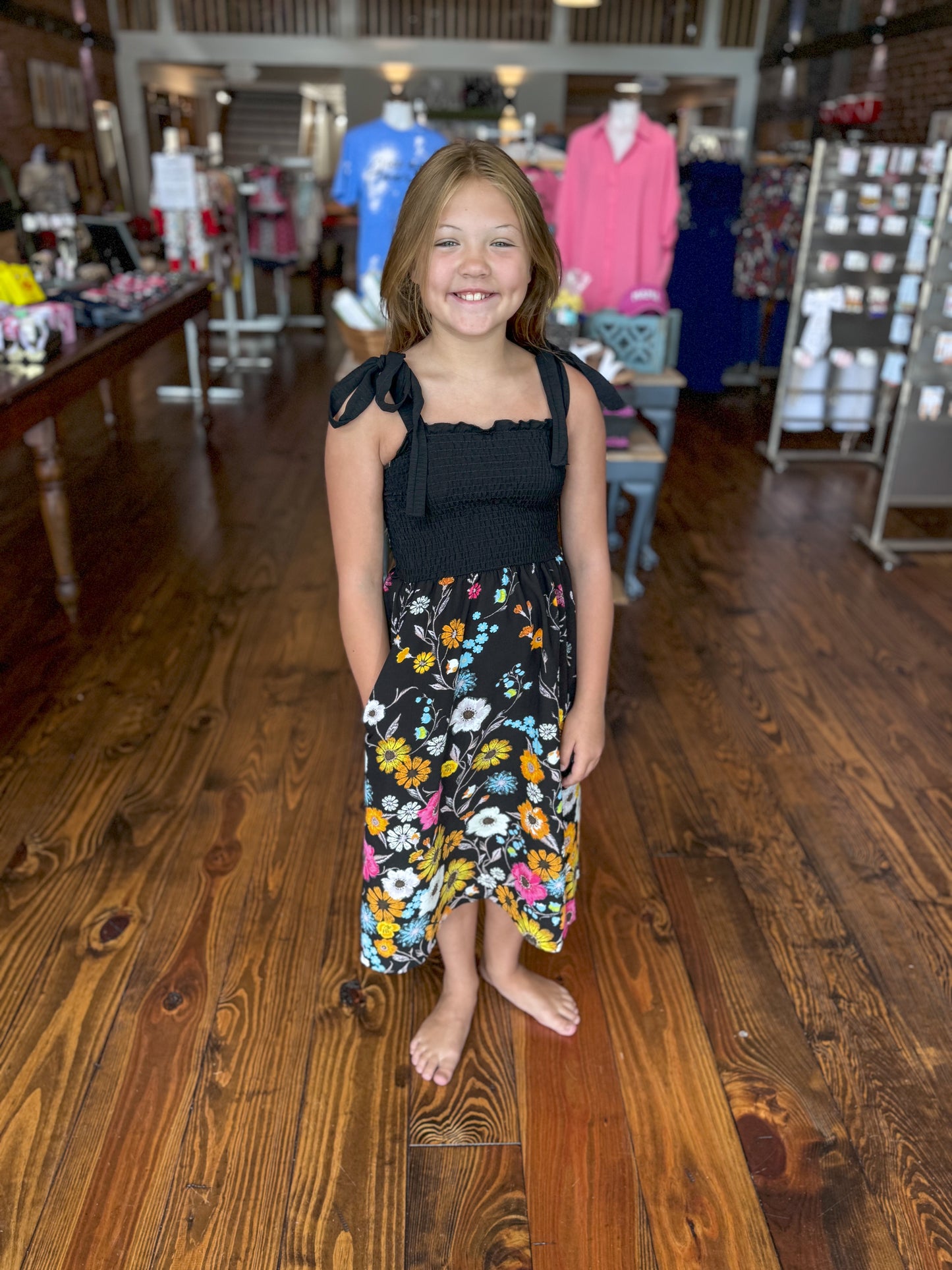 Field of Flowers Smocked Dress - Mommy & Me