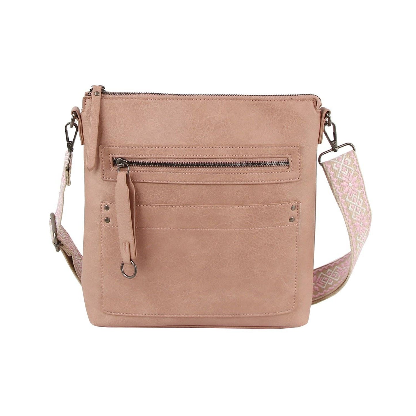 Daily Crossbody Bag with Front Zip Pocket