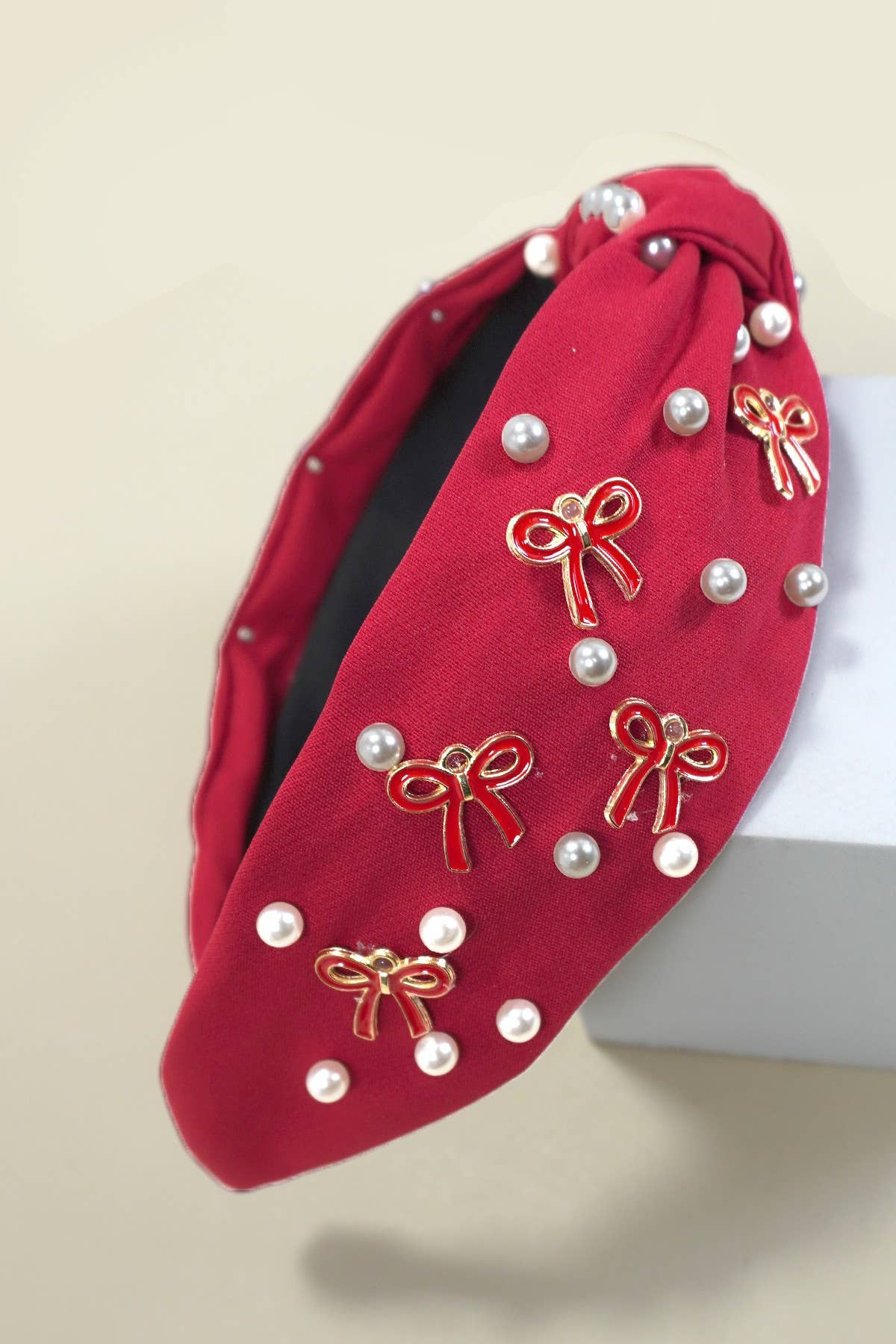 Pearl Bow Headband