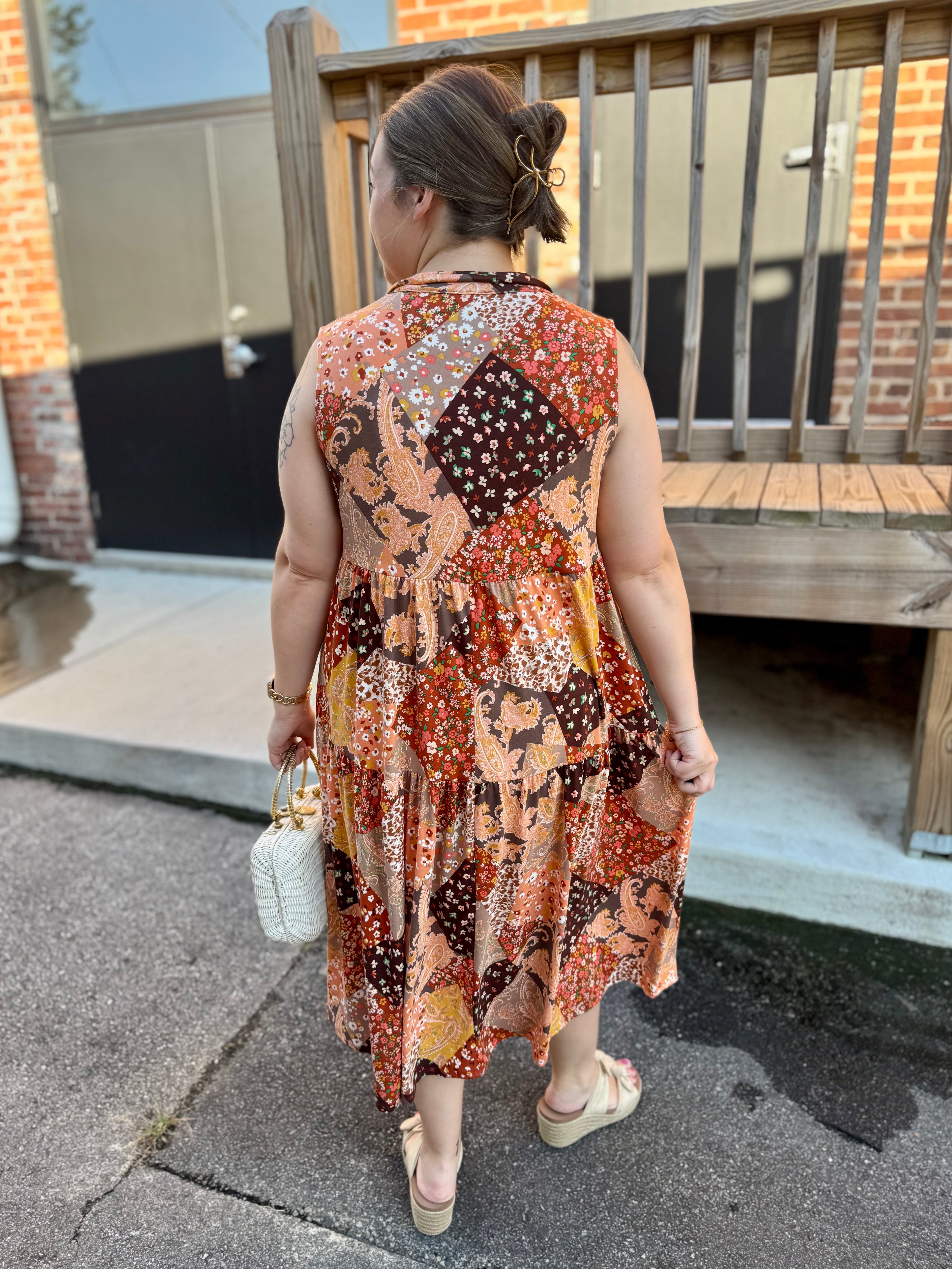 Autumn Whimsy Midi Dress