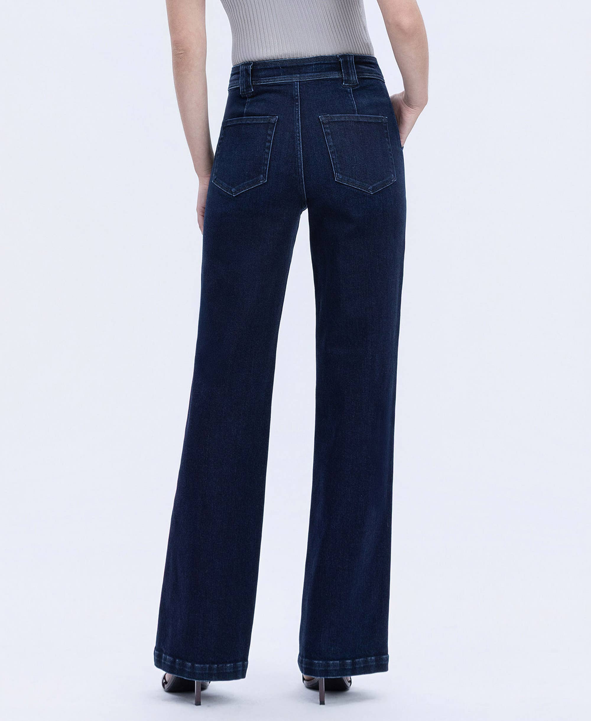 Vintage High Rise Flare Jeans - Vervet