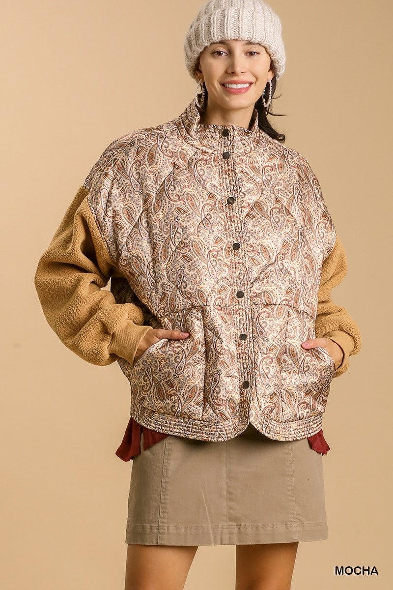 The Paisley Patch Puff Jacket