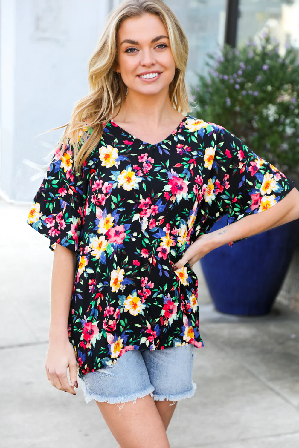 Midnight Bloom Top