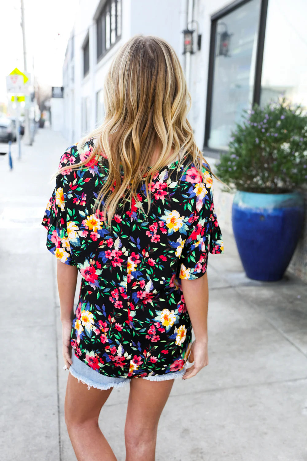 Midnight Bloom Top