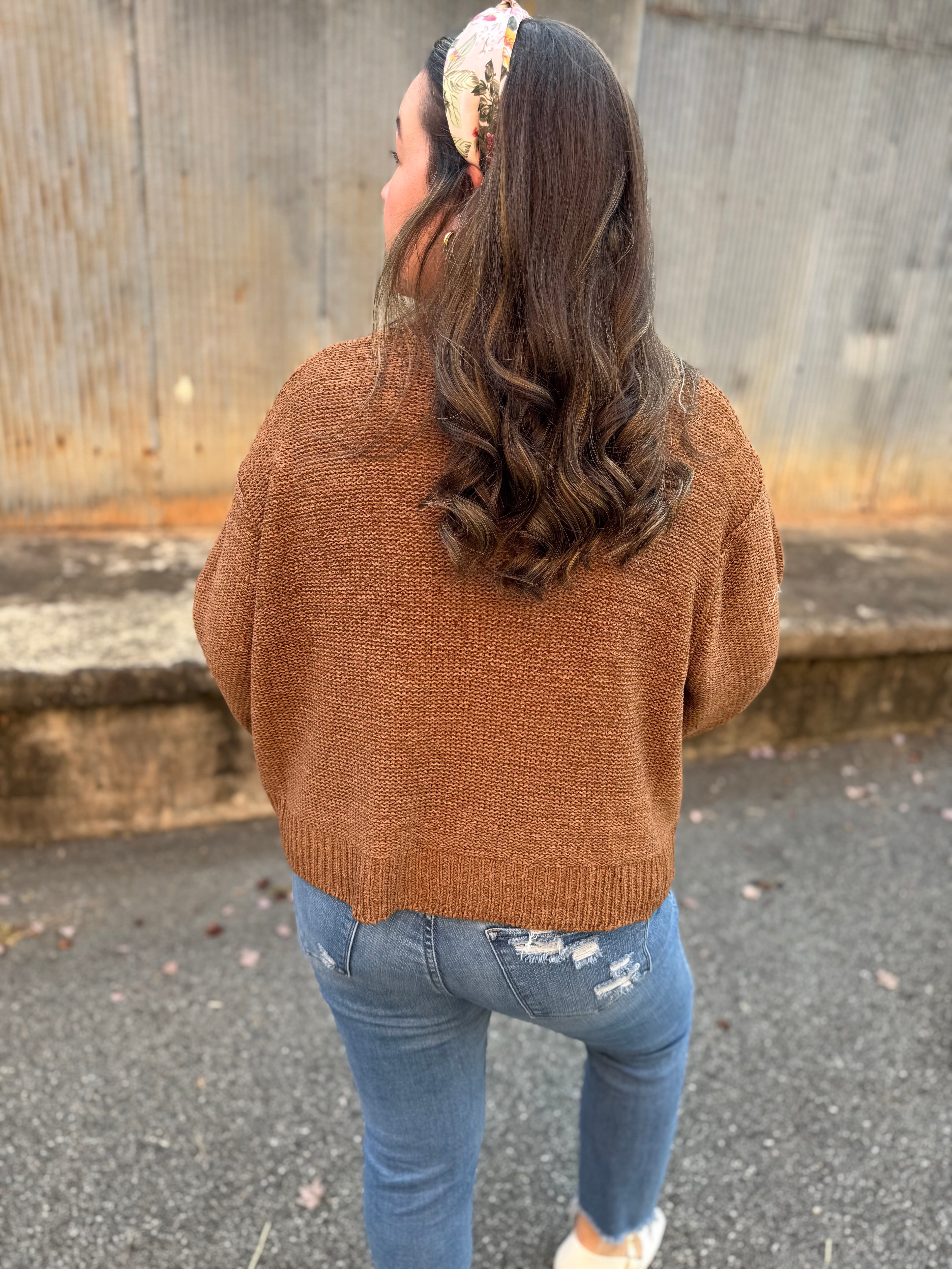 The Sunday Slowdown Sweater – Deep Camel