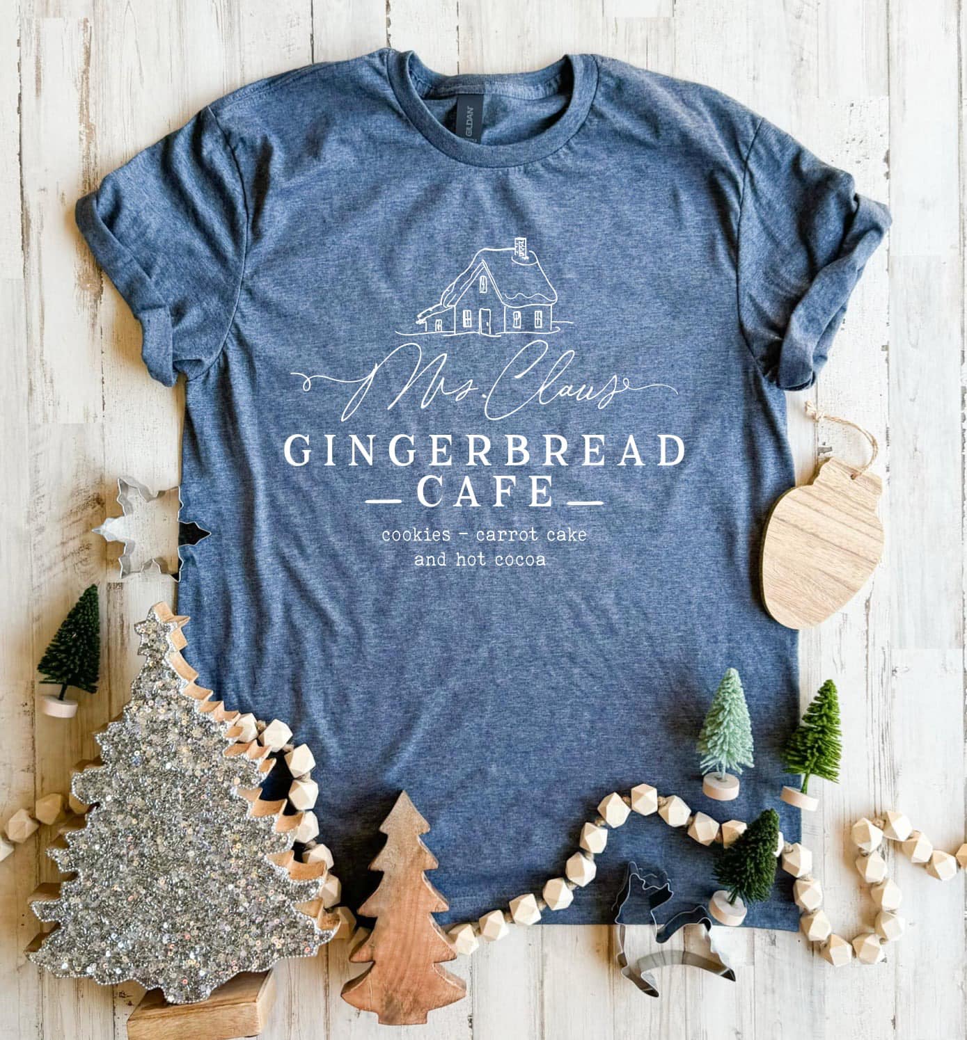 Mrs. Claus Gingerbread Cafe Tee