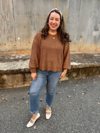 The Sunday Slowdown Sweater – Deep Camel