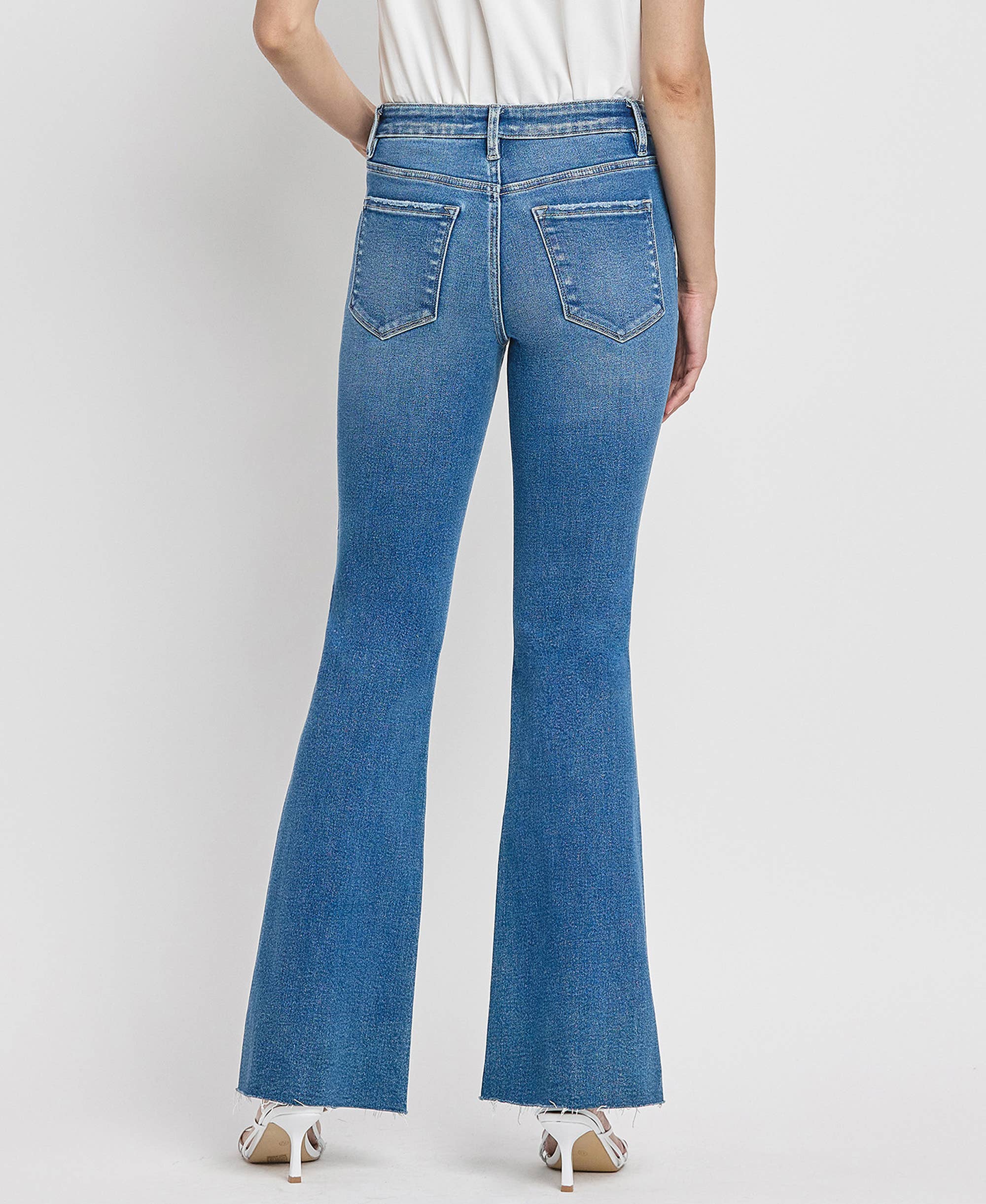 Lovervet High Rise Relaxed Flare Jeans