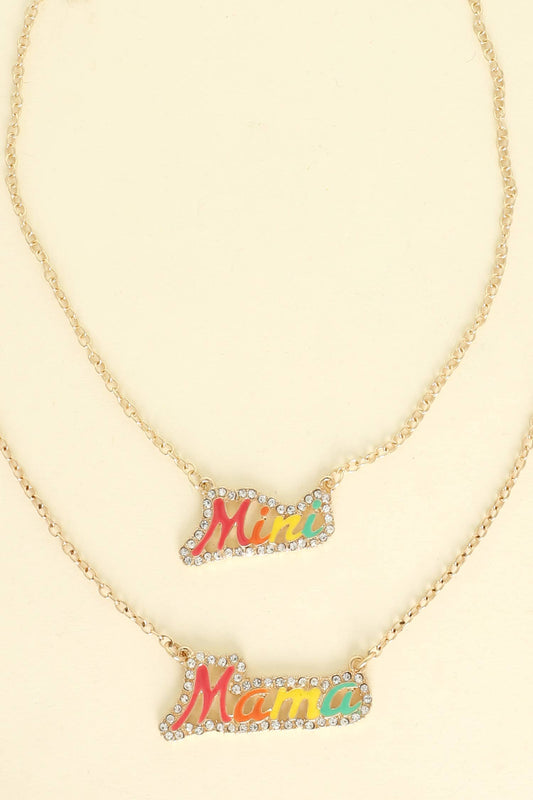 Mother's Day Mama & Mini Necklace Set