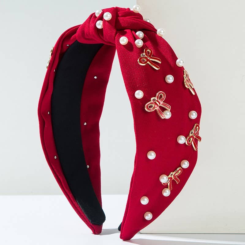 Pearl Bow Headband