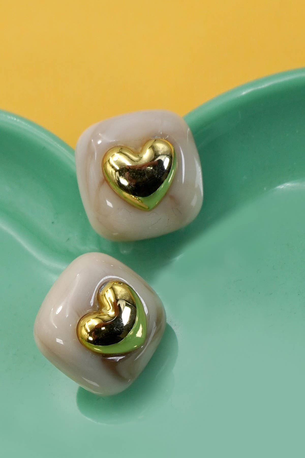Acrylic Heart Earrings