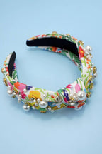 FLORAL & PEARL HEADBAND