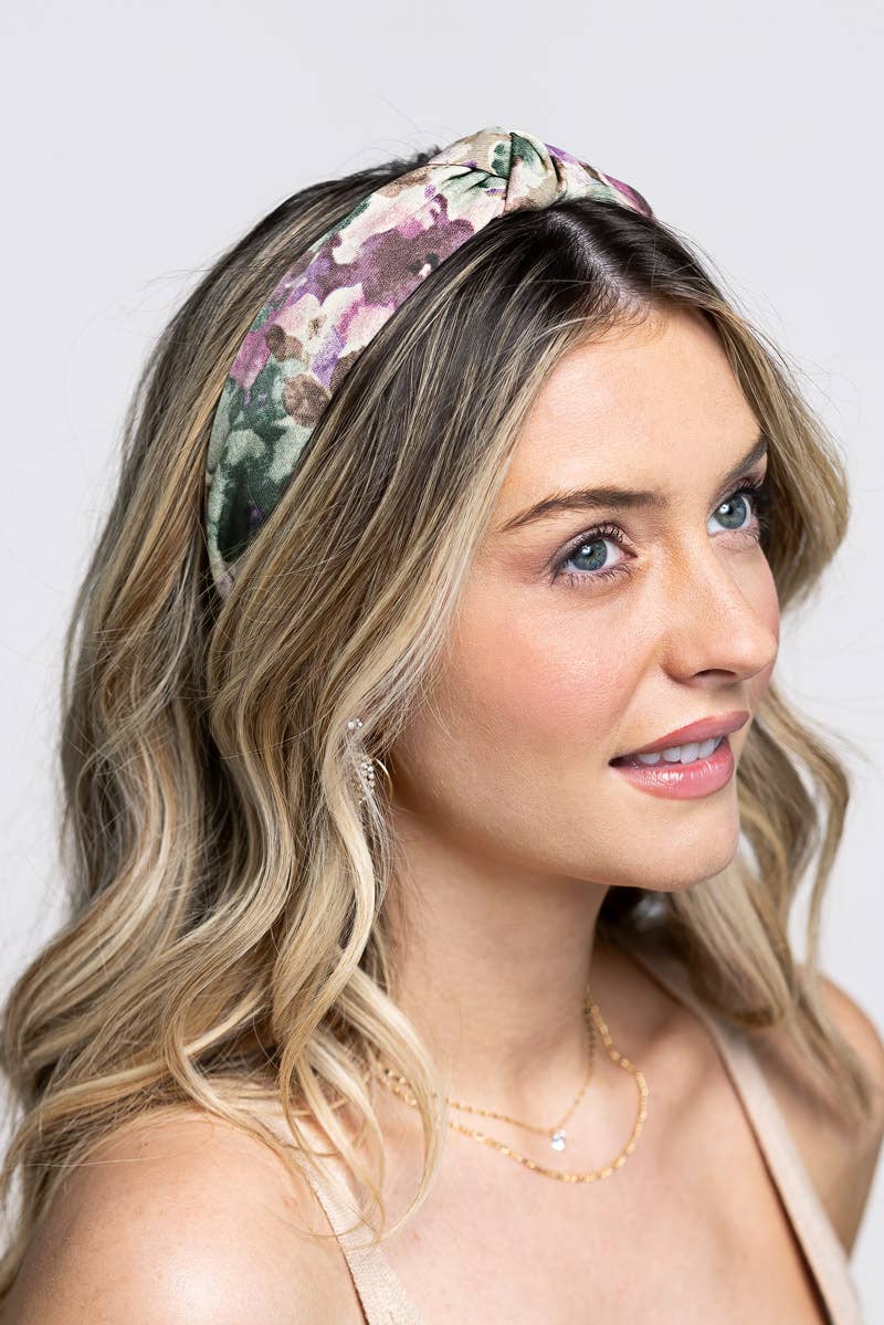 Knotted Floral Pattern Headband
