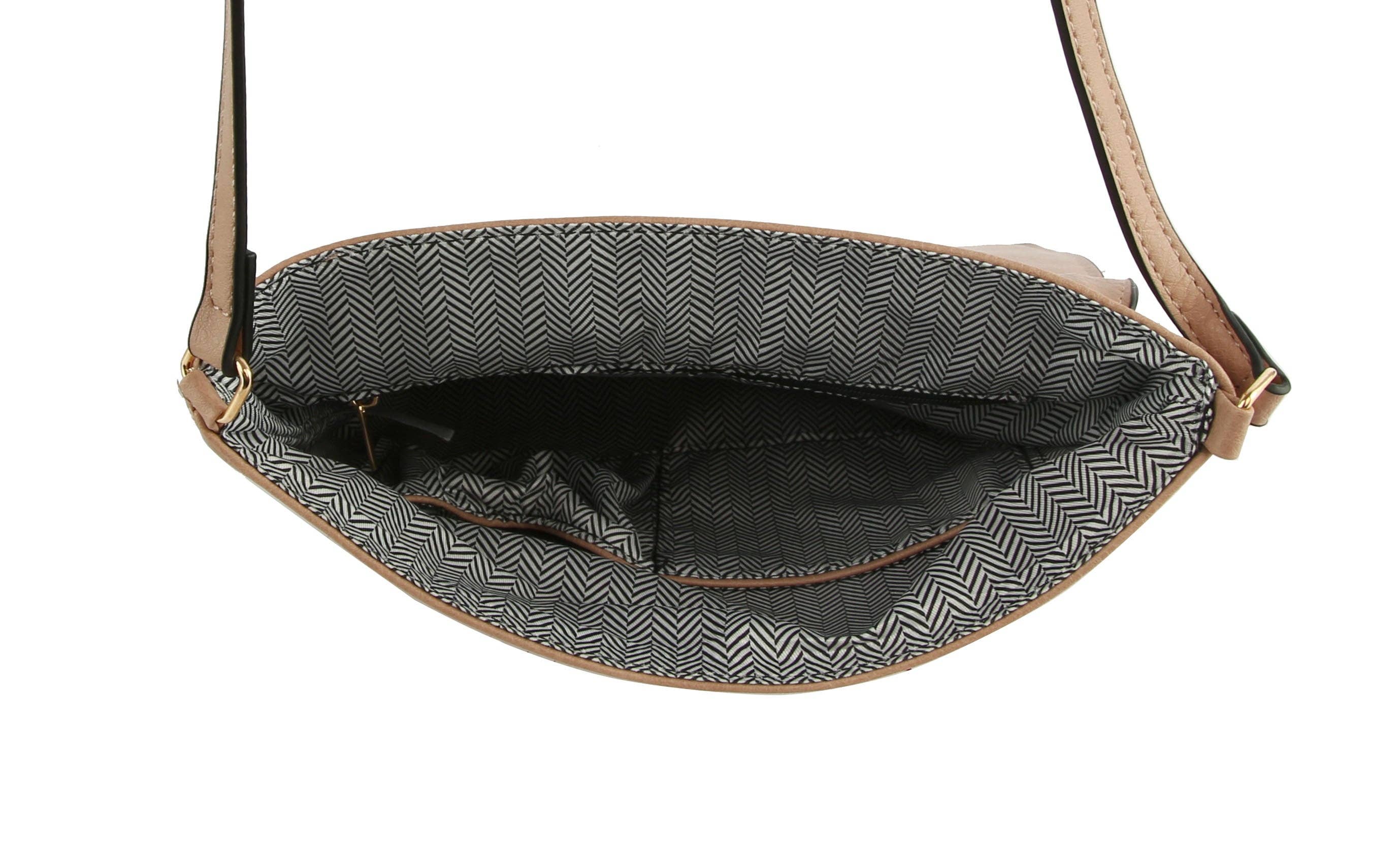 Braided Charm Saddle Crossbody Bag